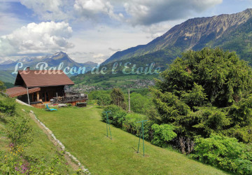 Chambre d'hôtes annecy-bauges-aravis-beaufortain-faverges, vue montagnes, Le Charvin